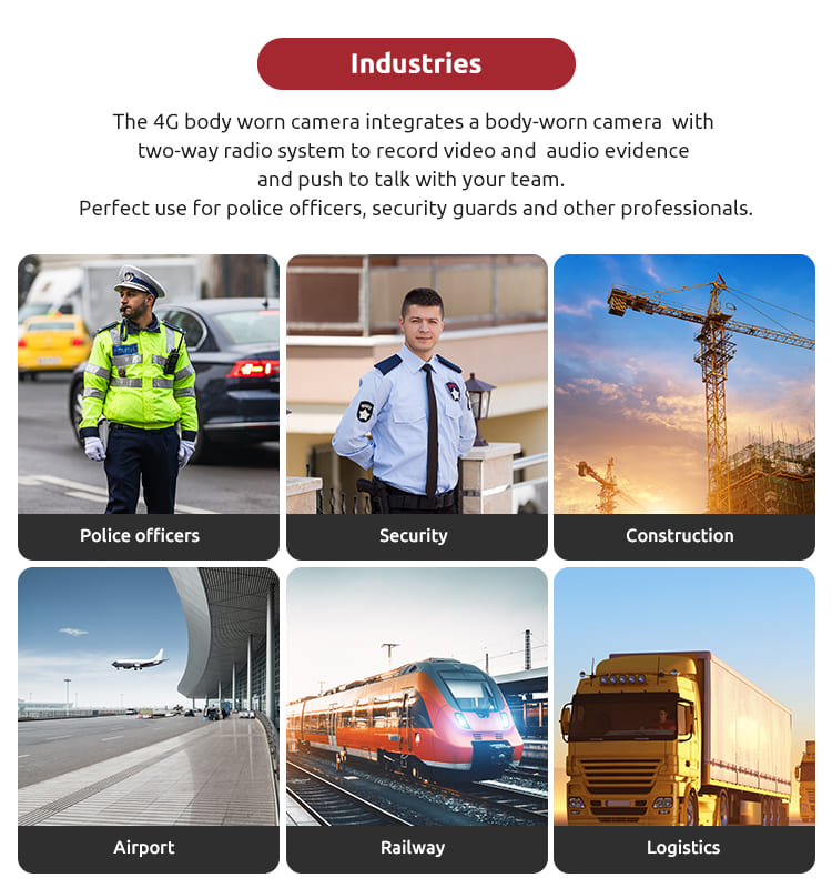 4G Body Worn Video Cameras for Law Enforcement